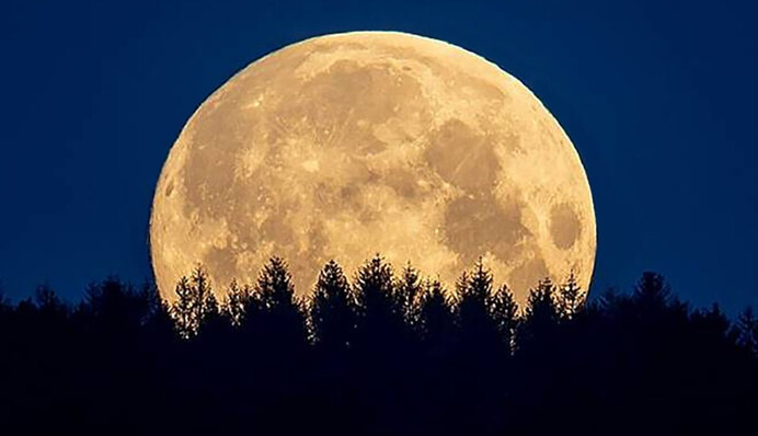 Над Украиной взошла Суперлуна: впечатляющие фото