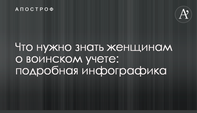 Что нужно знать женщинам о воинском учете: подробная инфографика