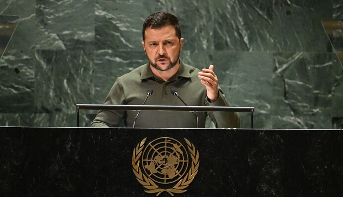 "Жодних домовленостей з терористами": головне з виступу Володимира Зеленського на Генасамблеї ООН