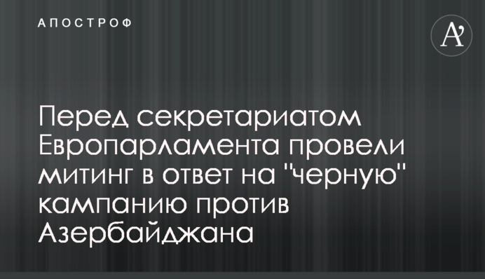 Перед секретариатом Европарламента провели митинг в ответ на 