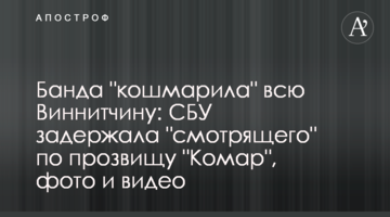 Банда "кошмарила" всю Вінниччину: СБУ затримала "смотрящєго" на прізвисько "Комар", фото і відео