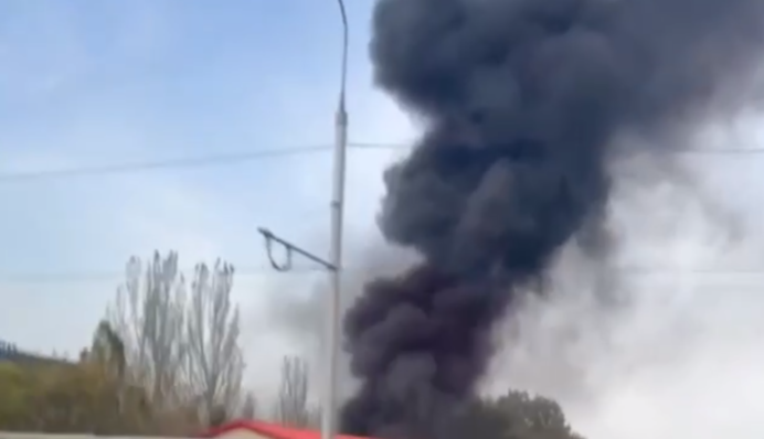 В центре Донецка у оккупантов произошла мощная 