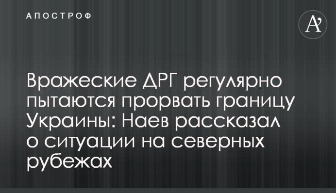 Ворожі ДРГ регулярно намагаються прорвати кордон України: Наєв розповів про ситуацію на північних рубежах, відео