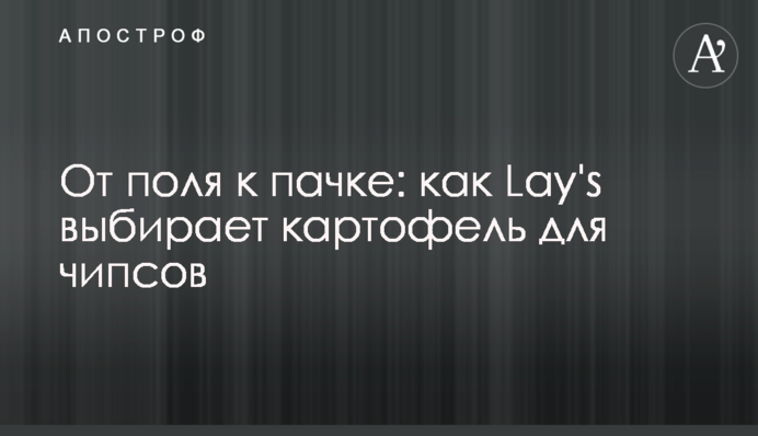 От поля к пачке: как Lay's выбирает картофель для чипсов