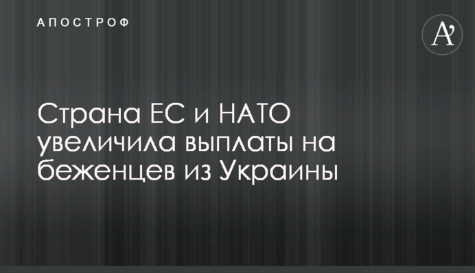 Країна ЄС і НАТО збільшила виплати на біженців з України