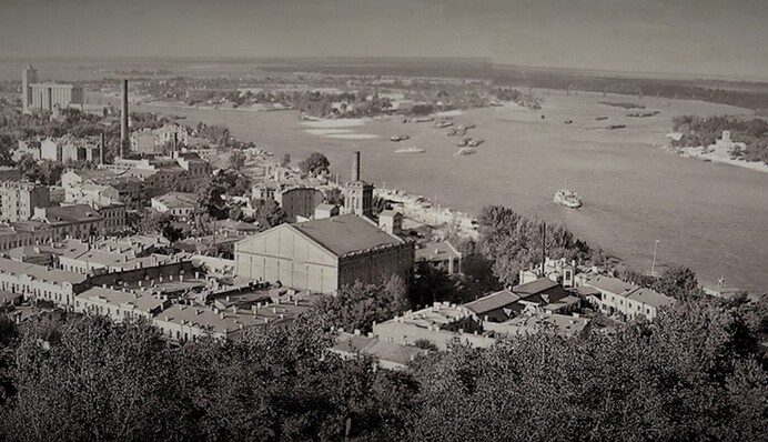 Київ у 1955 році: у мережі показали фото з висоти пташиного польоту