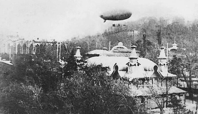 Небом перевезли 200 пасажирів: в 1911 році над Києвом курсував дирижабль, архівні фото
