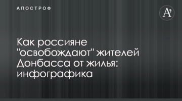 Як росіяни "звільняють" мешканців Донбасу від житла: інфографіка