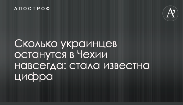 Сколько украинцев останутся в Чехии навсегда: стала известна цифра