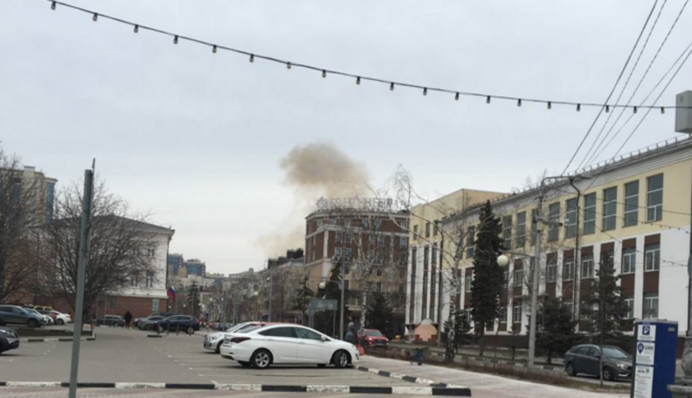Дрон атакував будівлю ФСБ в Бєлгороді: свіжі фото 