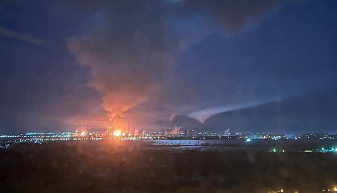 У Росії дрони атакували Куйбишевський НПЗ: фото і відео