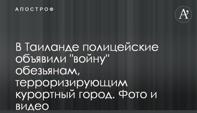 В Таиланде полицейские объявили 