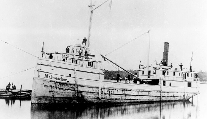 На дне озера Мичиган обнаружили пароход, который исчез почти 140 лет назад. Фото