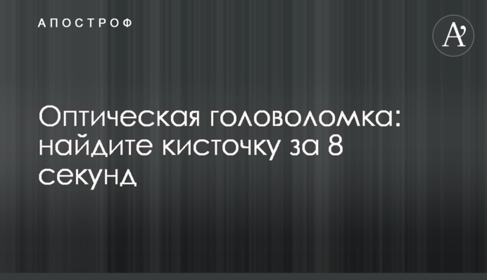 Оптична головоломка: знайдіть пензлик за 8 секунд