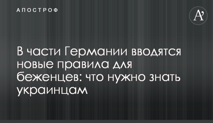 В части Германии вводятся новые правила для беженцев: что нужно знать украинцам