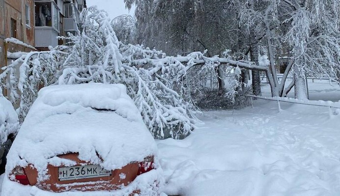 ​Зима посеред травня: Росію накрив сніговий 