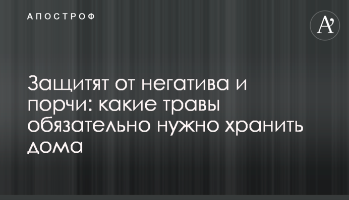 Защитят от негатива и порчи: какие травы обязательно нужно хранить дома