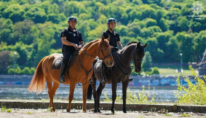 Патрулирование верхом: как и где работает конная полиция Киева