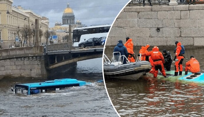 Падение автобуса в реку в Санкт-Петербурге: ФСБ увидела в этом теракт и обвиняет таджика
