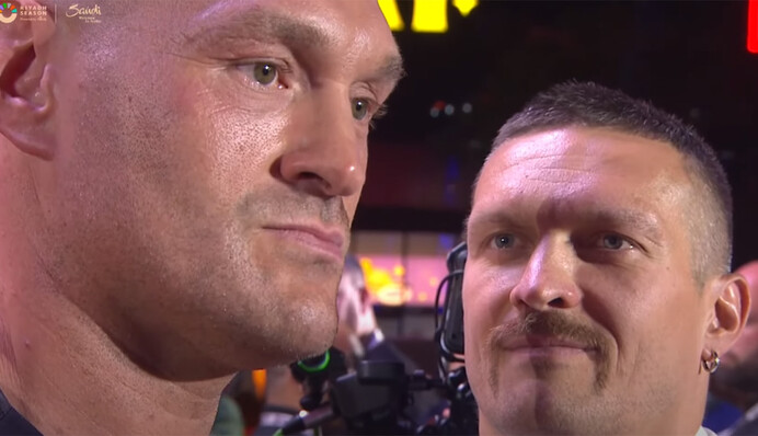 Тайсон Фьюри устроил дикое шоу перед Усиком: украинец ответил достойно, видео