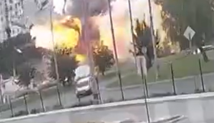 Удар КАБом по Харькову: появилось видео момента прилета