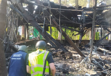 Росіяни вдарили пʼятьма ракетами С-300: наслідки удару по базі відпочинку на Харківщині. Фото