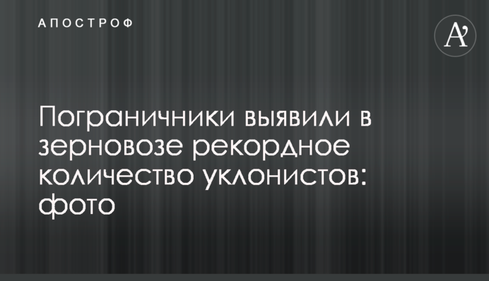 Прикордонники виявили у зерновозі рекордну кількість ухилянтів: фото