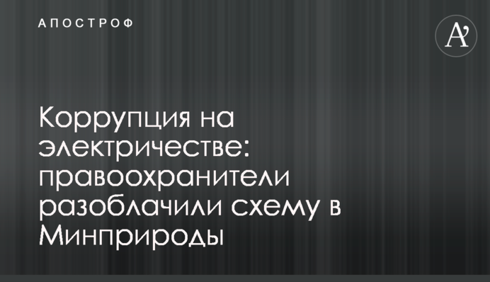 Корупція на електриці: правоохоронці викрили схему в Міндовкілля
