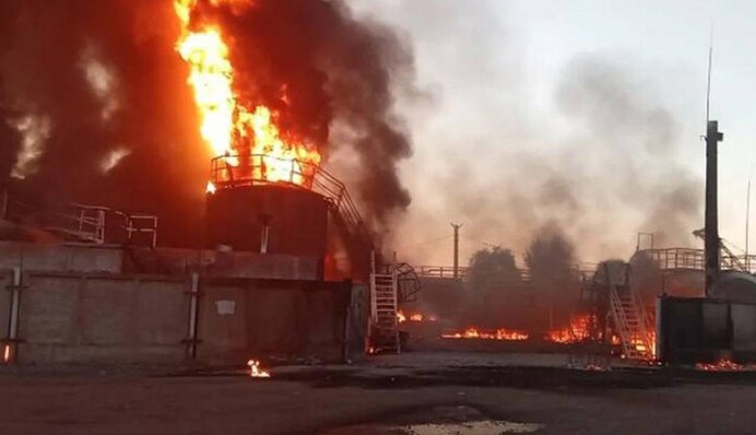 У ВМС уточнили дані щодо удару по складу в Росії: знищено 120 дронів