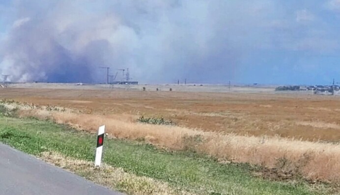 В Криму пожежа на території військового полігону