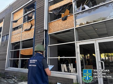 З’вилося відео наслідків російського удару по Харкову