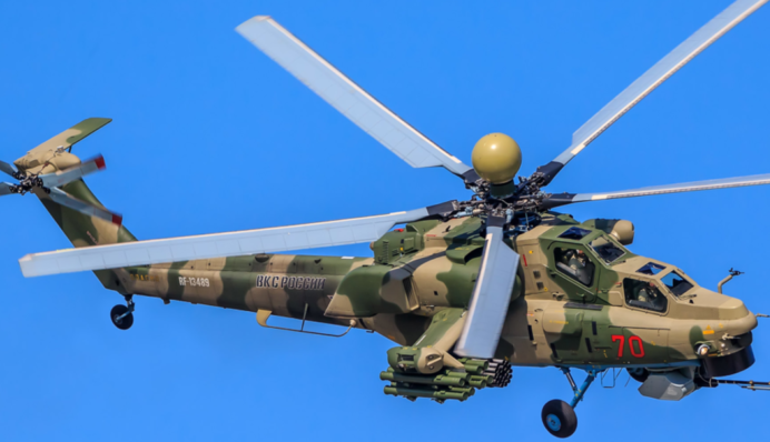 У Росії впав військовий вертоліт