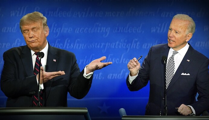 Опитування показало скорочення відриву Байдена від Трампа