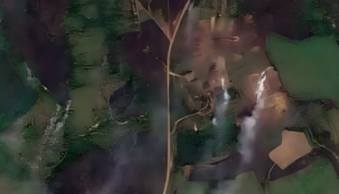 Наслідки пожежі на складі боєприпасів під Воронежем зняли з супутника