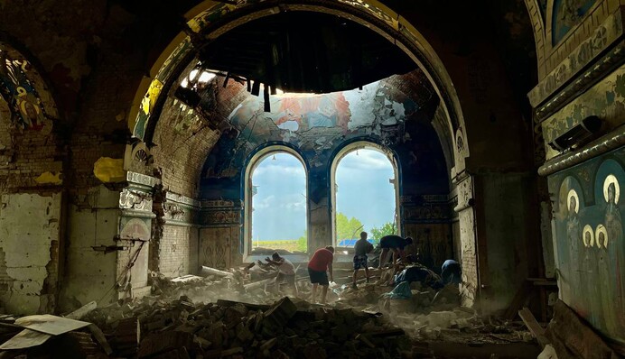 Россия уничтожила старинный украинский храм, переживший большевиков и Вторую мировую