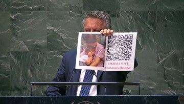 У відповідь на QR-код Росії Україна на Генасамблеї ООН показала правильний QR-код