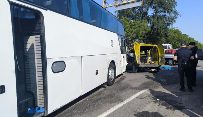 В Молдове в ДТП попал автобус, ехавший в Киев