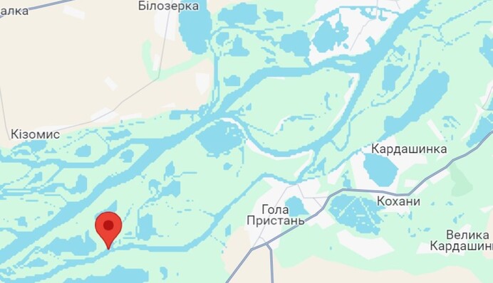 Російський катер з 7 окупантами 