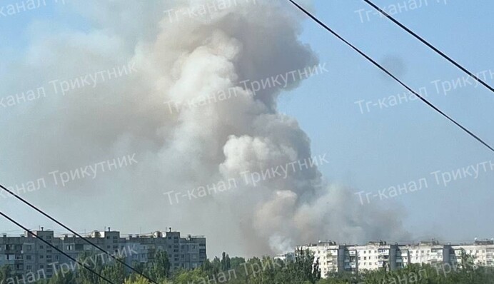 В Луганске мощный 