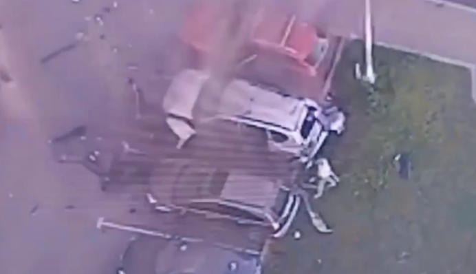 Момент взрыва машины с топ-военным в Москве попал на видео