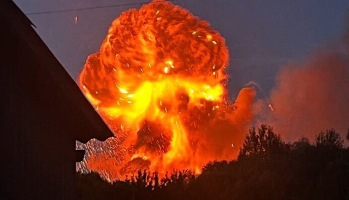 На Полтавщині стався вибух на складі боєприпасів