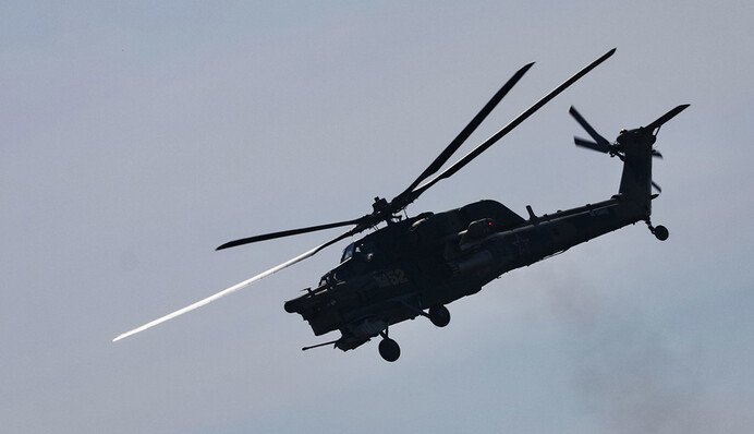 У ГУР показали відео знищення російських гелікоптерів