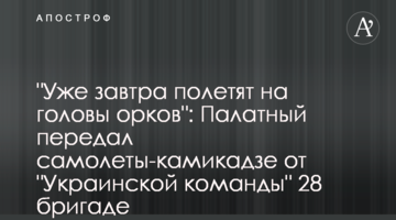 "Вже завтра полетять на голови орків": Палатний передав літаки-камікадзе від "Української команди" 28 бригаді