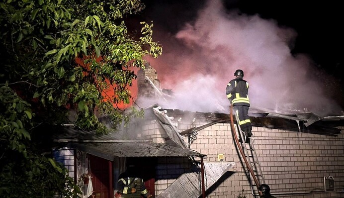 Стало известно о повреждениях на Киевщине в результате массированной дроновой атаки