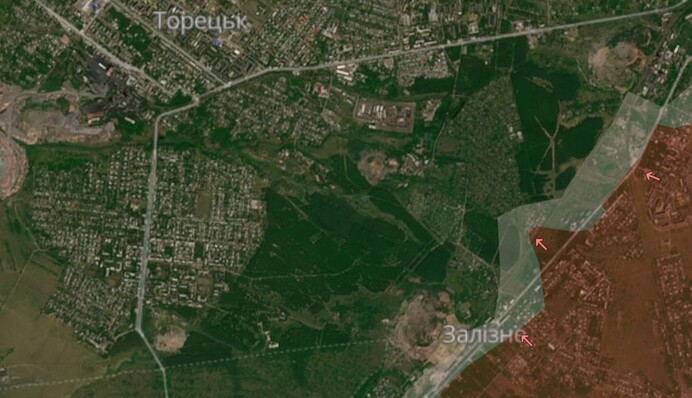 DeepState зафіксував наближення військ РФ впритул до Торецька