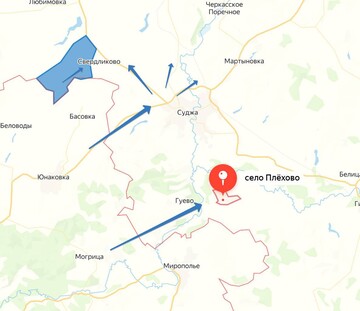 В Курской области ВСУ зашли в еще две деревни – обновленная карта боев