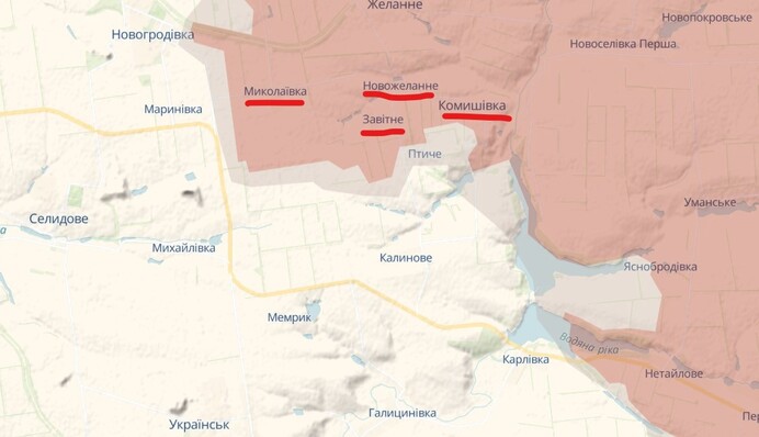 DeepState зафіксував захоплення росіянами трьох сіл на сході України