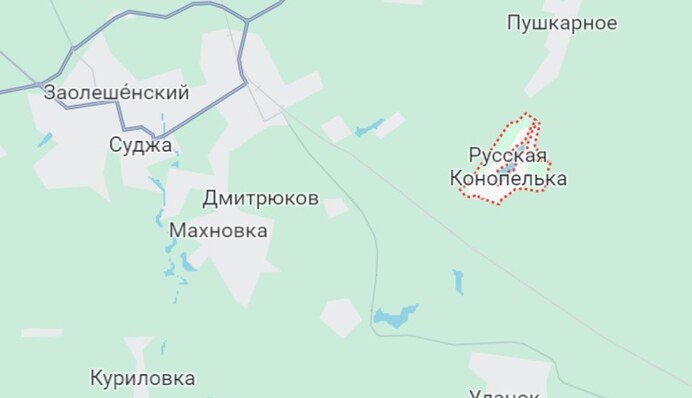 Під Суджею російську БМП заманили в пастку і вона потрапила під дружній вогонь