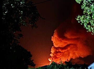 На відео потрапив момент потужного удару по складах боєприпасів під Воронежем