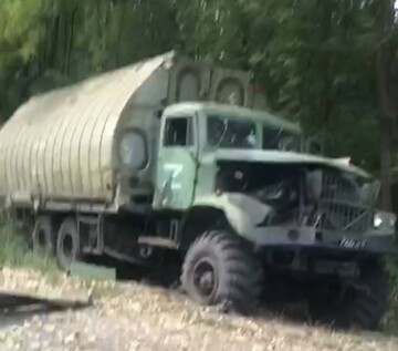 З'явилися кадри з Курської області із ще однією знищеною військовою колоною та понтоном росіян